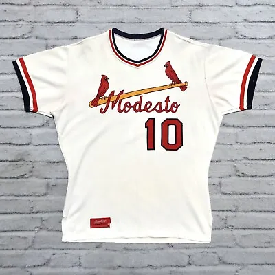 Vintage Rare Modesto Cardinals A's Minor League Baseball Jersey Authentic Sewn • $499.99