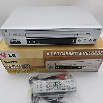 LG GC980W VCR Player Recorder 6 Head HI-FI PAL/NTSC Tested Working  New Open Box • $399