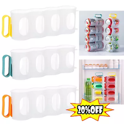 $6.39 • Buy Beverage Holder Can Storage Holder Kitchen Fridge Space Saver Rack Organizer