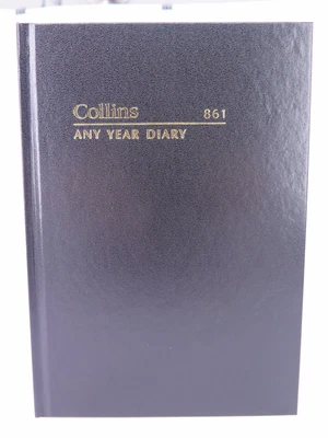 $24.99 • Buy Collins A5 Any Year Diary – 3 Days To A Page #861 Black Cover 16079 TRACKED