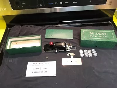 Vintage Magic Buttonholer  With Box  Instructions & Attachments • $9.85