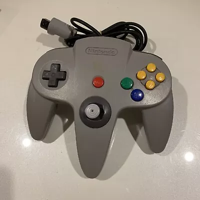 ✅ GREY GRAY N64 NINTENDO 64 CONTROLLER Game Pad NUS-005 NUS005 ❤️ • $30