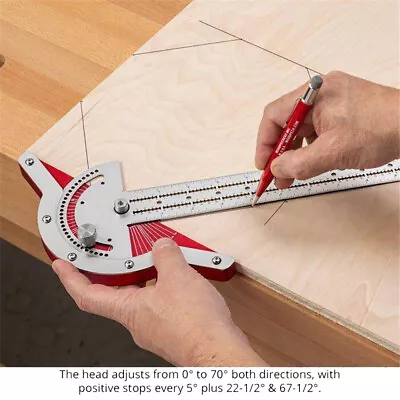 Ultra Precision Woodworking Scriber Measuring Tool Marking Ruler Square T Type • $17.85