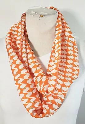 Infinity Scarf Beautiful Patternorange/peach Color Theme (2)chiffonhandmade • $8.98