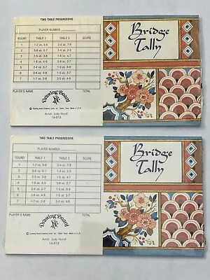 Vintage Drawing Board Bridge Game Two Three Table Tallies Tally Cards Judy Hand • $19.99