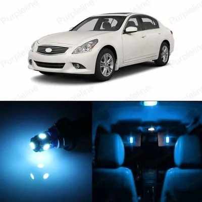 15 X Ice Blue LED Interior Light Package For 2008 - 2017 Infiniti G37 Q50 + TOOL • $13.99