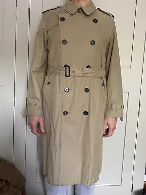 M&S Heritage Mens Large Trench Coat Mackintosh Raincoat 42/44 Mac • £44.99