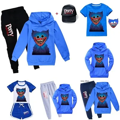 £2.99 • Buy Poppy Playtime T-shirt Huggy Wuggy Hooded Jumper Pants Sport Suit Hat Outfit Lot