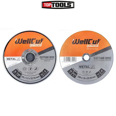 Wellcut Extreme Metal Cutting Disc Thin 115mm & 230mm For Angle Grinders • £8.79