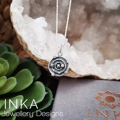 Inka Sterling Silver 16  Necklace With Beautiful Planets / Solar System Pendant • $26.52