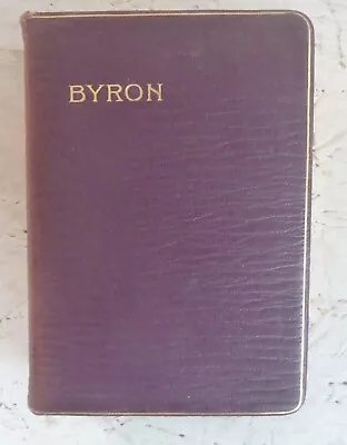 £14.99 • Buy Vintage Book 1914 The Poetical Works Of Lord Byron Leather Poetry