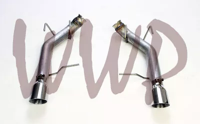 Stainless Steel Dual Axle-Back Exhaust Muffler Pipe 11-14 Ford Mustang GT 5.0L • $239.95