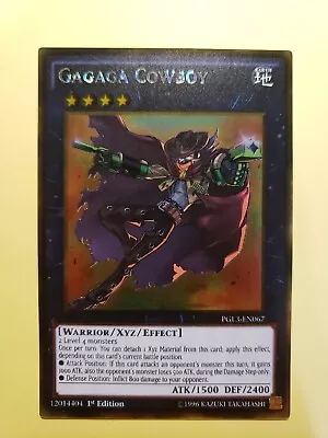 Gagaga Cowboy #PGL3-EN067 - Gold Ultra Rare 1st Edition NM • $8