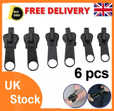 £3.25 • Buy Fix A Zipper Universal Replacement Repair Kit 3 Sizes Instant Zip Slider Tool UK