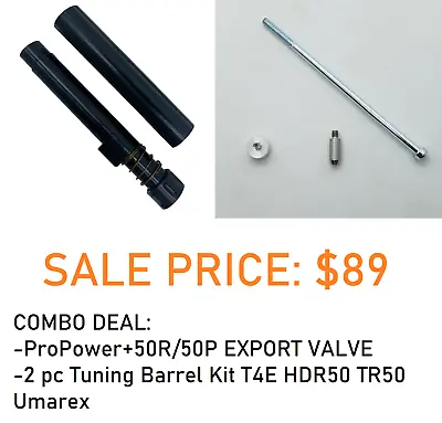 $79 • Buy Combo Barrel Kit T4E HDR50 TR50 + EXPORT VALVE For Umarex Paintball Pistol 