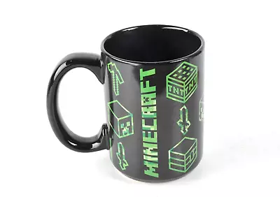 Zak! Minecraft Color Changing Coffee Mug Drink Glass 15 Oz. USED NO BOX • $15