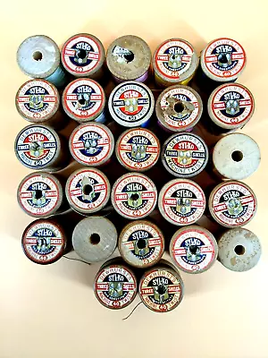 27 X Vintage Dewhurst's Sylko Wooden Cotton Reels Mixed Colours Please Read • £11.50