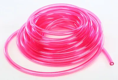 Helix 25' Feet 1/8  ID X 1/4  OD Red Fuel Line Vent Transparent Motorcycle ATV • $53.65