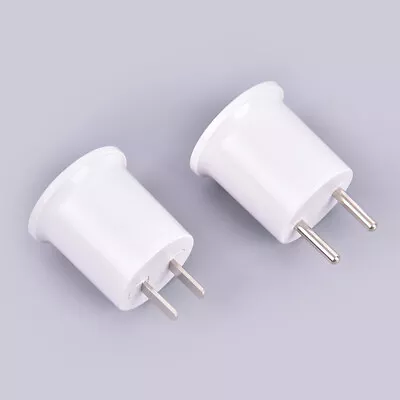 E27 Lamp Base To EU/US Plug Socket Lamp Holder Converter Adapter Light Bulb Lam. • £5.15