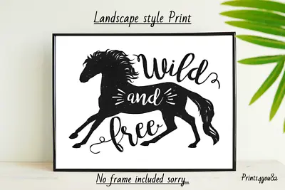 Horse Quote A4 Print Poster Picture Wall Art Home Decor Unframed New Animal  • £3.99