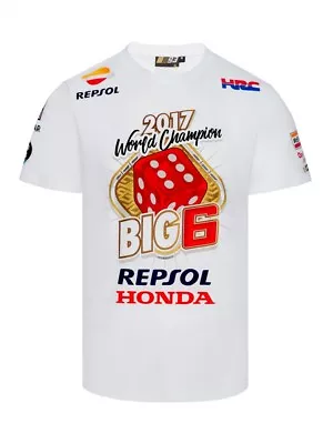 Marc Marquez 2017 Motogp World Champion BIG 6 Limited Edition T'Shirt • $37.29