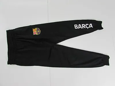 Barcelona FC Barca Pants Kids Medium Black Joggers Soccer • $10