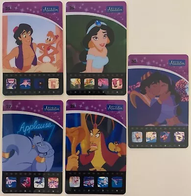 Woolworths Movie Star Cards- Aladdin Scenes- 25 26 27  28 & 30-  • $3.20