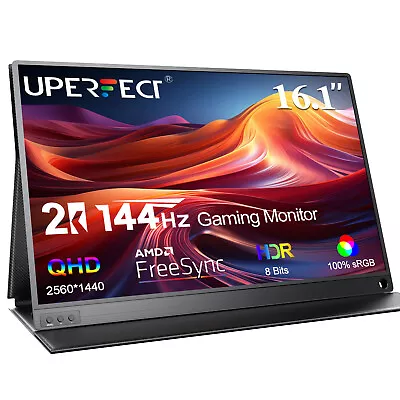 Used | UPERFECT Gaming Monitor 144Hz 2560x1440 2K Portable Monitor Laptop Extend • $65.59