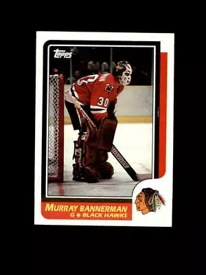 1986 Topps Hockey #180 Murray Bannerman STARX 8 NM/MT  (CS807666) • $1.99