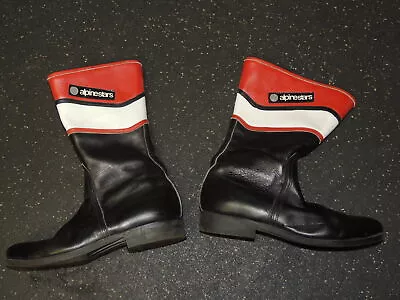  Vintage Motocycle Motocross Boots Alpine Stars Italy Size 42 Mens 9 • $99.99