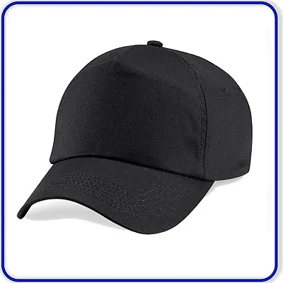 Sports Baseball Cap Mens Ladies Adult Original 5 Panel Plain Hat B10 • £4.95