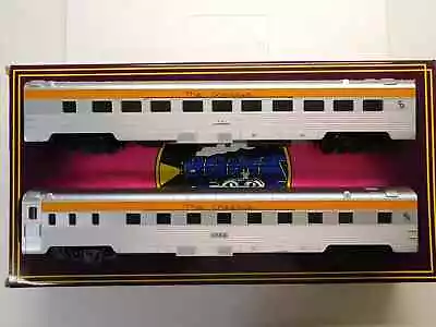 O Scale MTH 20-6649 CHESSIE 70' STREAMLINED SLEEPER/DINER PASSENGER CAR TRAINS • $139.99