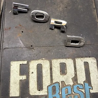 OEM Ford Truck F100 Letter Hood Emblem Badge Vintage 1973-79 70s F250 Bronco • $35