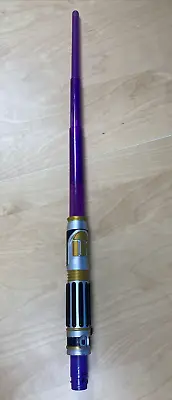 Star Wars Mace Windu Lightsaber  2016 Hasbro Retractable Blade Builder • $23.21