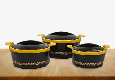 £19.99 • Buy Fionna 3 Pc Thermal Insulated Hot Pot Set Casserole Hotpot Set Serving Dishes