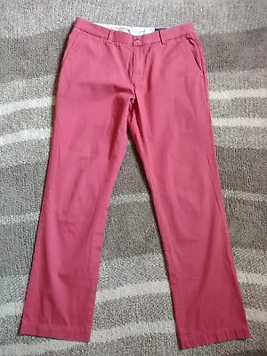 Vineyard Vines Breaker Pants Mens 32x32 Slim Fit Preppy Pink Coral Chino • $14.95