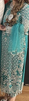 £150 • Buy Stunning Asian Party Wear Wedding Mehdi Wear