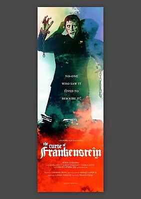 THE CURSE OF FRANKENSTEIN 1957 Art Print Film Movie POSTER / HAMMER HORROR • £13.99