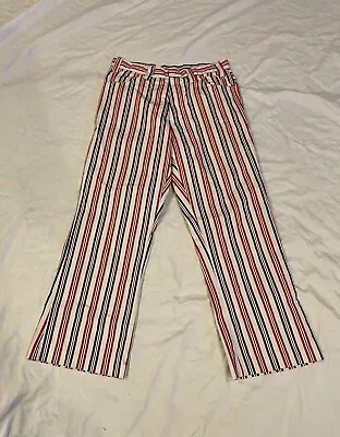 Vintage 1970s Bonanza Marching Band Retro Striped Pants • $30