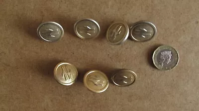 7 Vintage British Railway Uniform Button Collection Joblot • £7