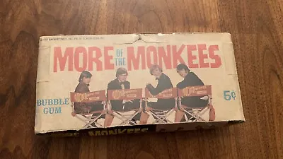 1967 Donruss  More Of The Monkees  Card Empty Display Wax Pack Box ~ Davy Jones • $150