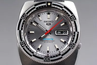 *NEAR MINT* Seiko 5 Sports 7S36-0070 Silver Dial Rally Diver Analog Men's JDM • $879.99