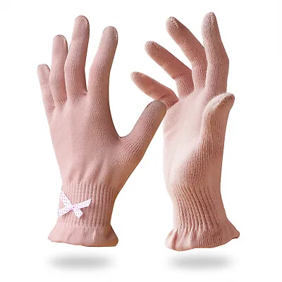 EvridWear Cotton Touchscreen Overnight Moisturizing Gloves Eczema Dry Hand 6 Prs • $24.99