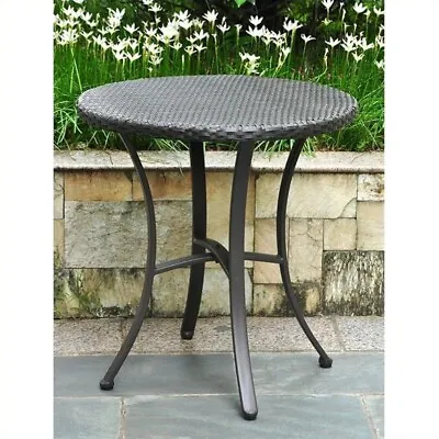 Pemberly Row Patio Bistro Table In Antique Black • $188.99