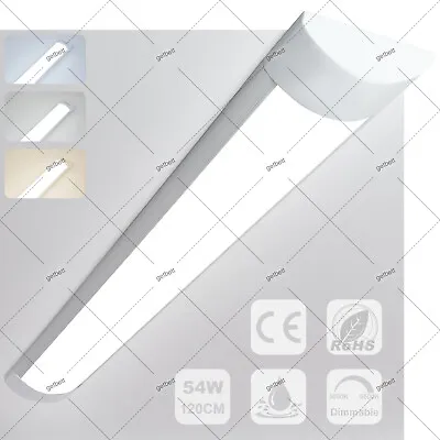 4FT 120cm LED Slim Ceiling Batten Tube Light Dimmable Linear Fluro Fluorescent • £10.69