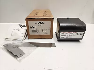 New Old Stock! Mcdonnell & Miller 120/240v 1 Npt Flow Switch 114400 Fs4-3 • $149.95