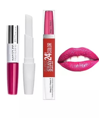 Maybelline Superstay 24hr Super Impact Lip Colour 183 Pink Goes On BNIB • £7.99