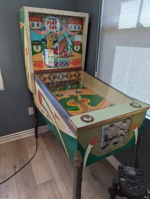 1965 Midway's Play Ball Arcade Pitch And Bat Baseball Game 100% Working Pinball • $1999.99