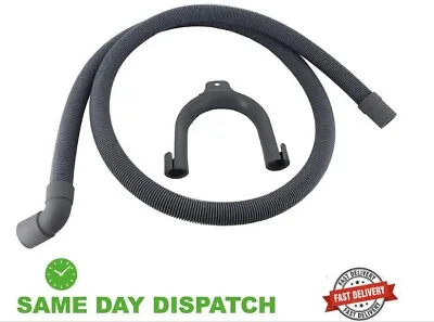 Washing Machine Drain Hose Waste Pipe 2.5metre 2.5m 90 Degree End.1st CLASS POST • £5.70