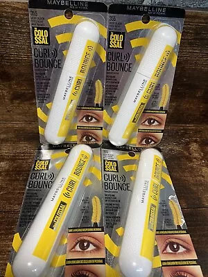 4 Maybelline Very Black 355 Washable Colossal Curl Bounce Mascara-Set Of 4 • $19.99